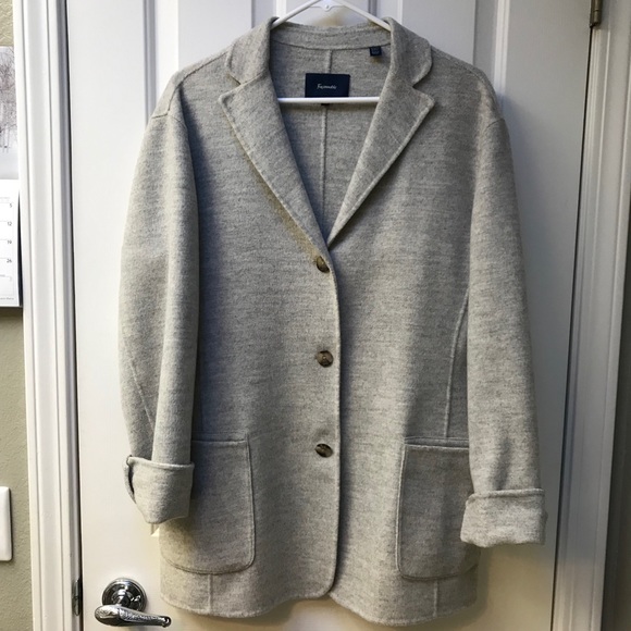 Faconnable Jackets & Blazers - Faconnable Wool Boyfriend Blazer